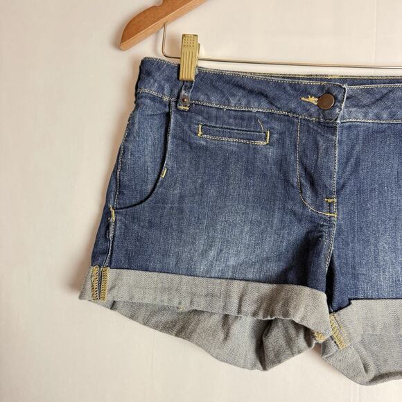 Witchery Australia Denim Shorts Womens Size 10 Dark Wash Blue Short‎ Cute Comfy - Picture 10 of 10